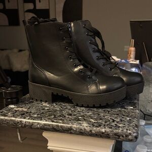 Rouge! Black Combat Boots